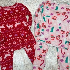 Cat & Jack Christmas velour pjs